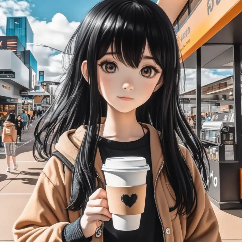 Girl with Coffee - Anime Girls Wallpapers and Images - Desktop Nexus Groups