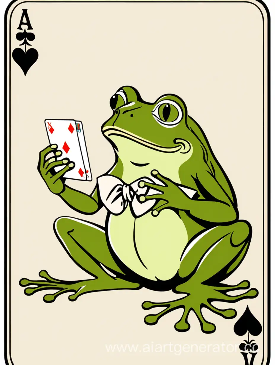 Cartoon-Frog-Fortune-Teller-Predicting-Future-on-Cards
