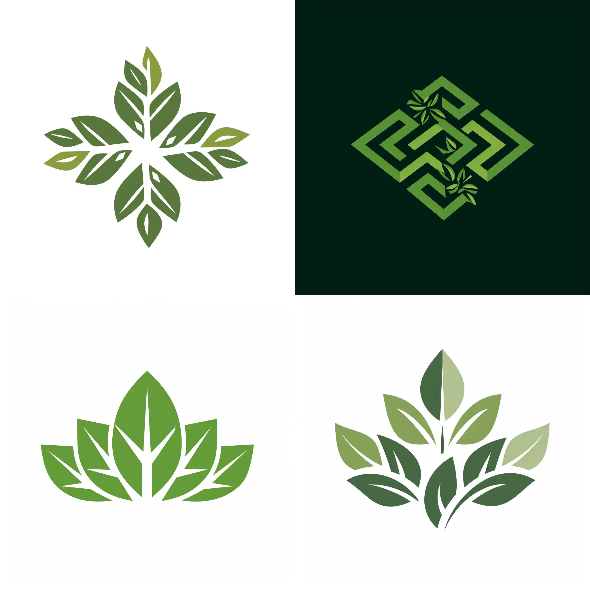 logo pour une entreprise d'aménagement et de rénovation de bureaux et openspace, avec végétalisation modérée