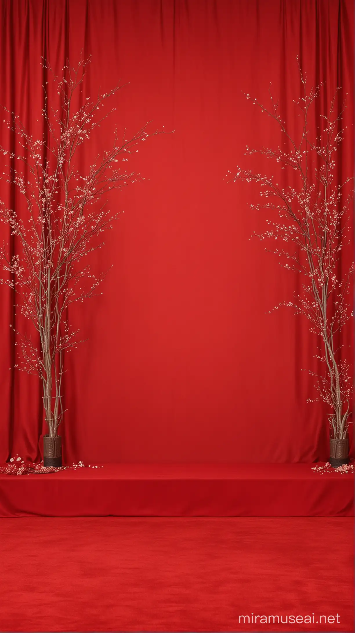 Red background, traditional chinese Wedding ceremony,backdrop only ,no people,