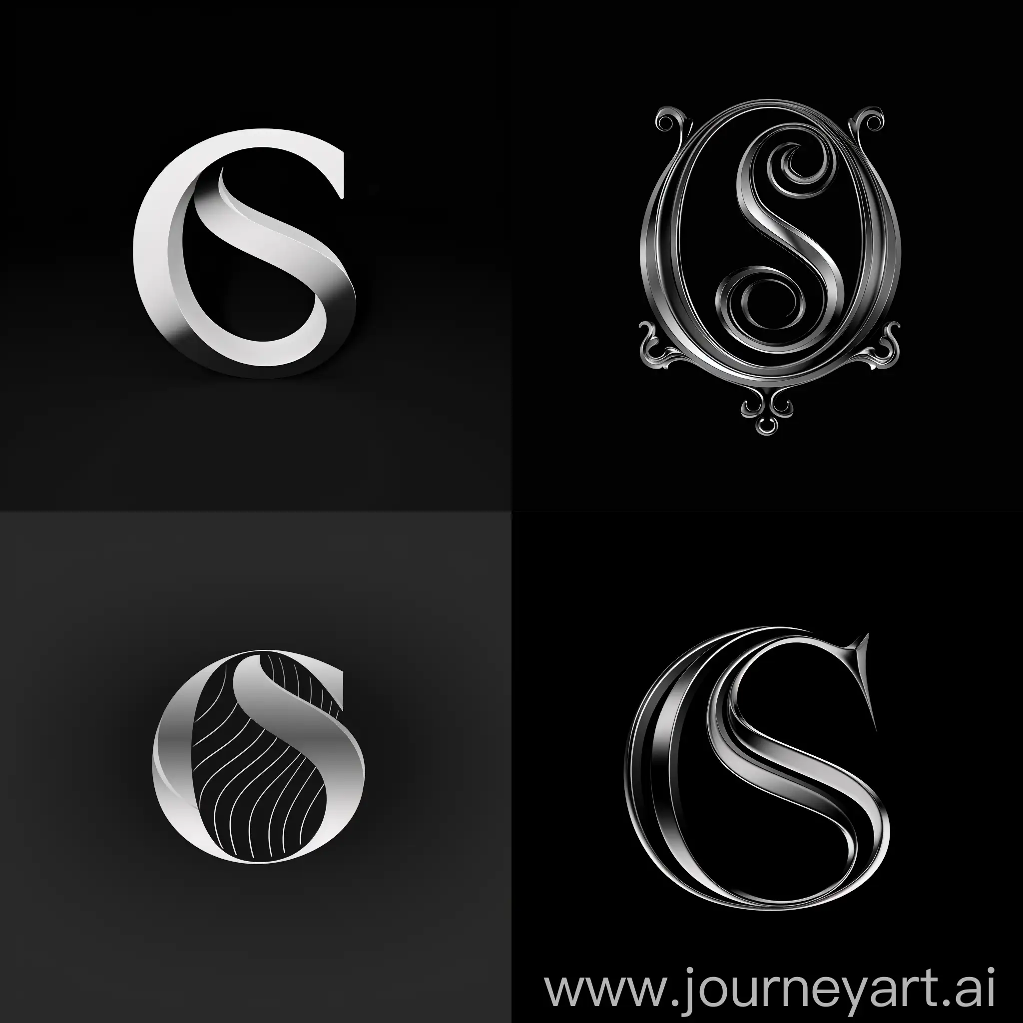 Luxurious-Black-and-White-Software-Logo-Incorporating-O-and-S