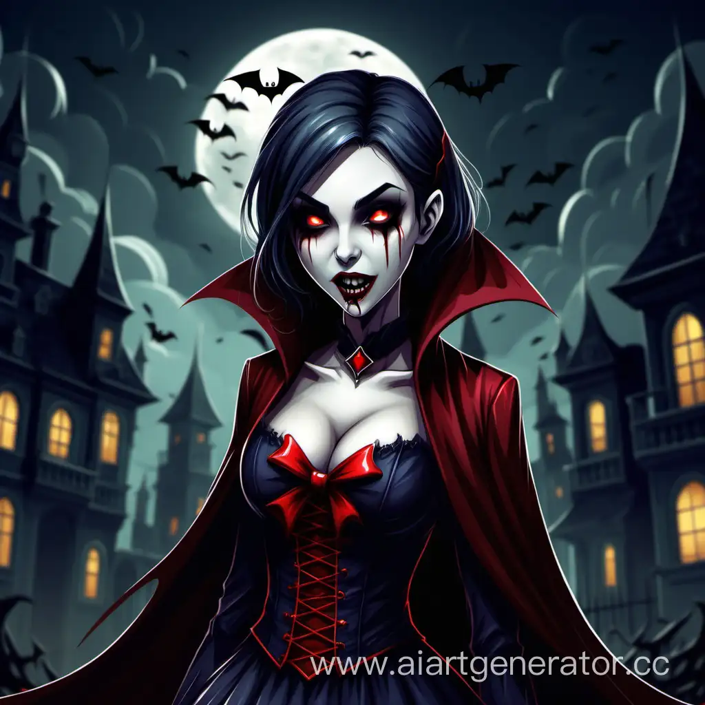 Eccentric-2D-Vampire-Girl-in-a-Whimsical-Setting