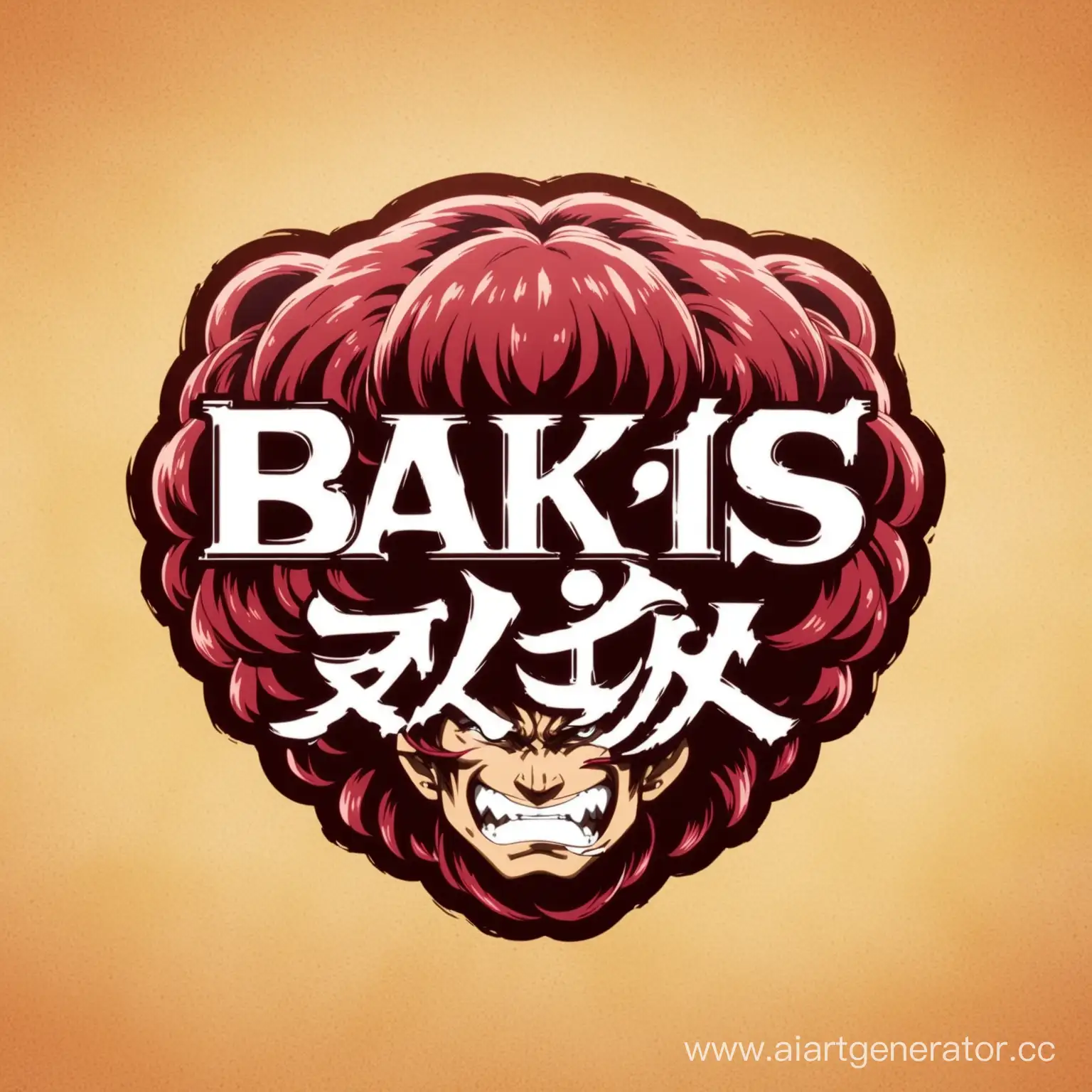 Baki's character logo from the anime