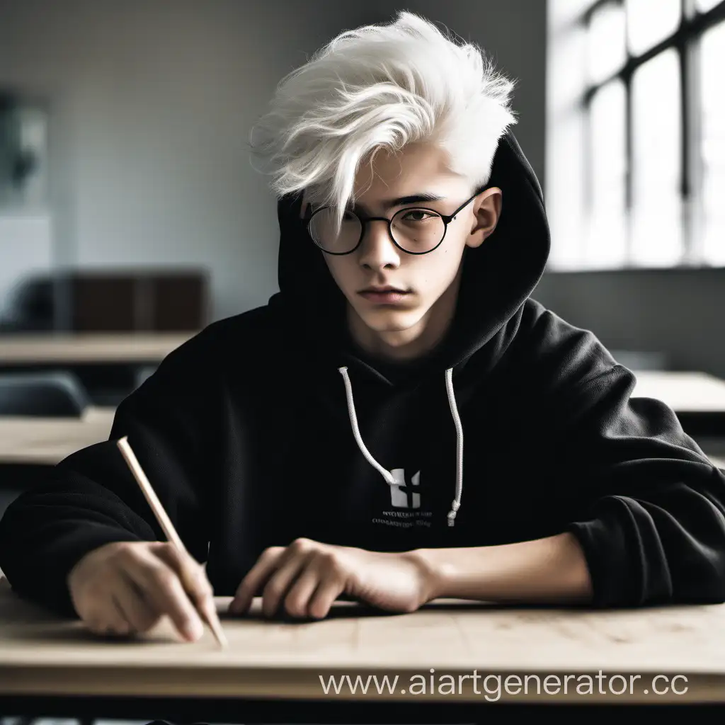Stylish-Teenager-in-Black-Hoodie-with-White-Hair-and-Round-Glasses