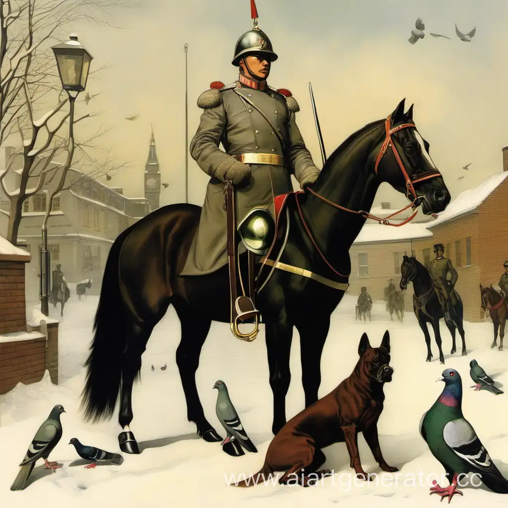 Loyal-Guardians-Horse-Dog-and-Pigeon-Defending-the-Motherland