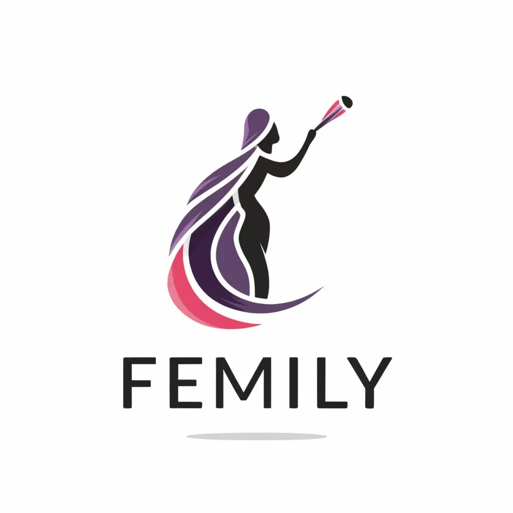 LOGO-Design-For-Femily-Elegant-Text-with-Feminine-Cosmetics-Symbol-on-Clear-Background