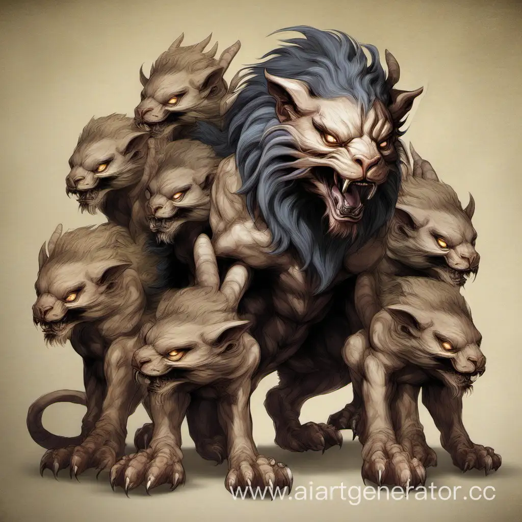 Mythical-Chimera-with-Eight-Powerful-Paws