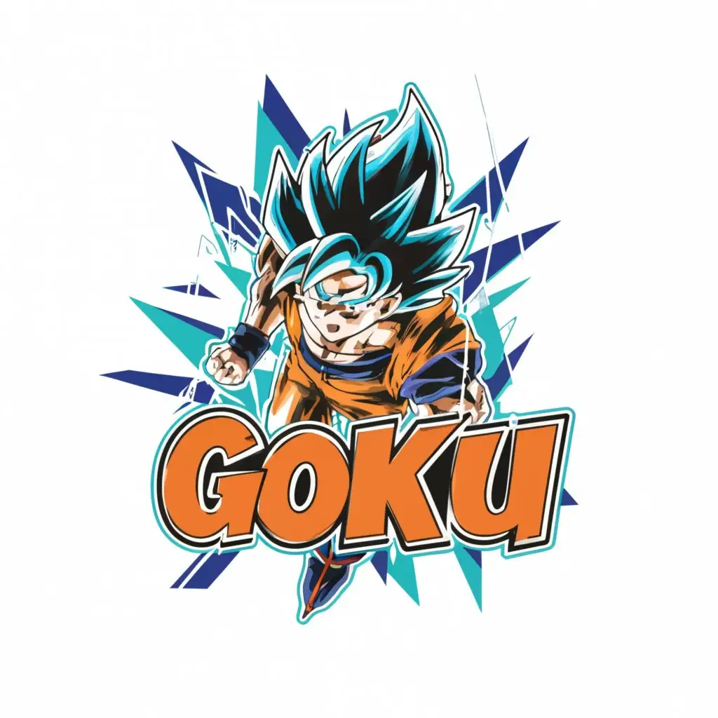 LOGO-Design-for-Goku-Bold-Text-with-Dragon-Ball-Symbol-Clear-Background