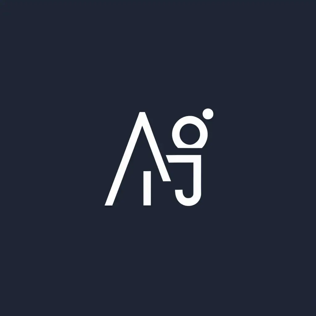 LOGO-Design-For-AJ-Minimalistic-Physical-Therapy-Symbol-for-Medical-and-Dental-Industry