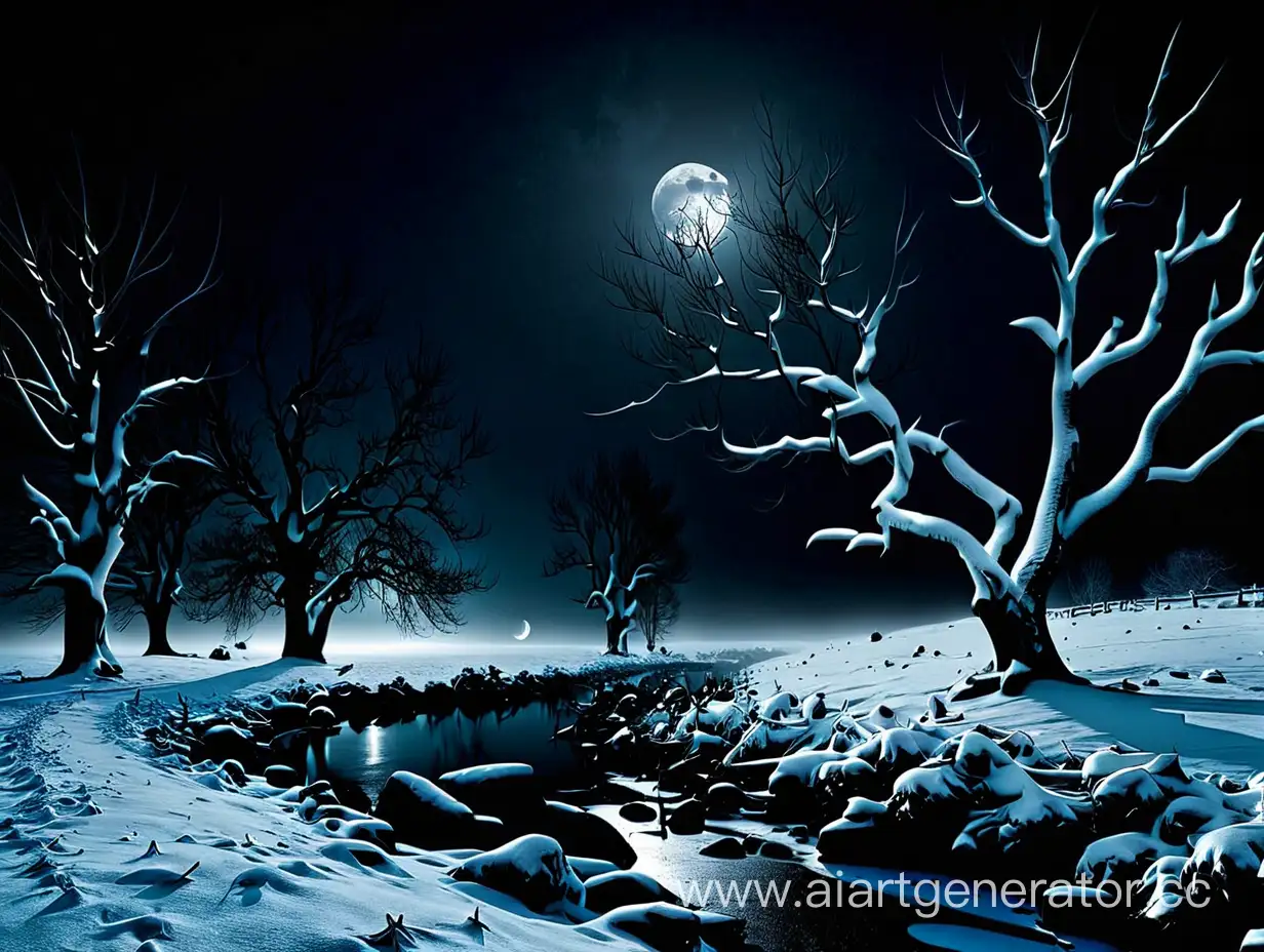 Enchanting-Winter-Night-Landscape-with-Moonlight