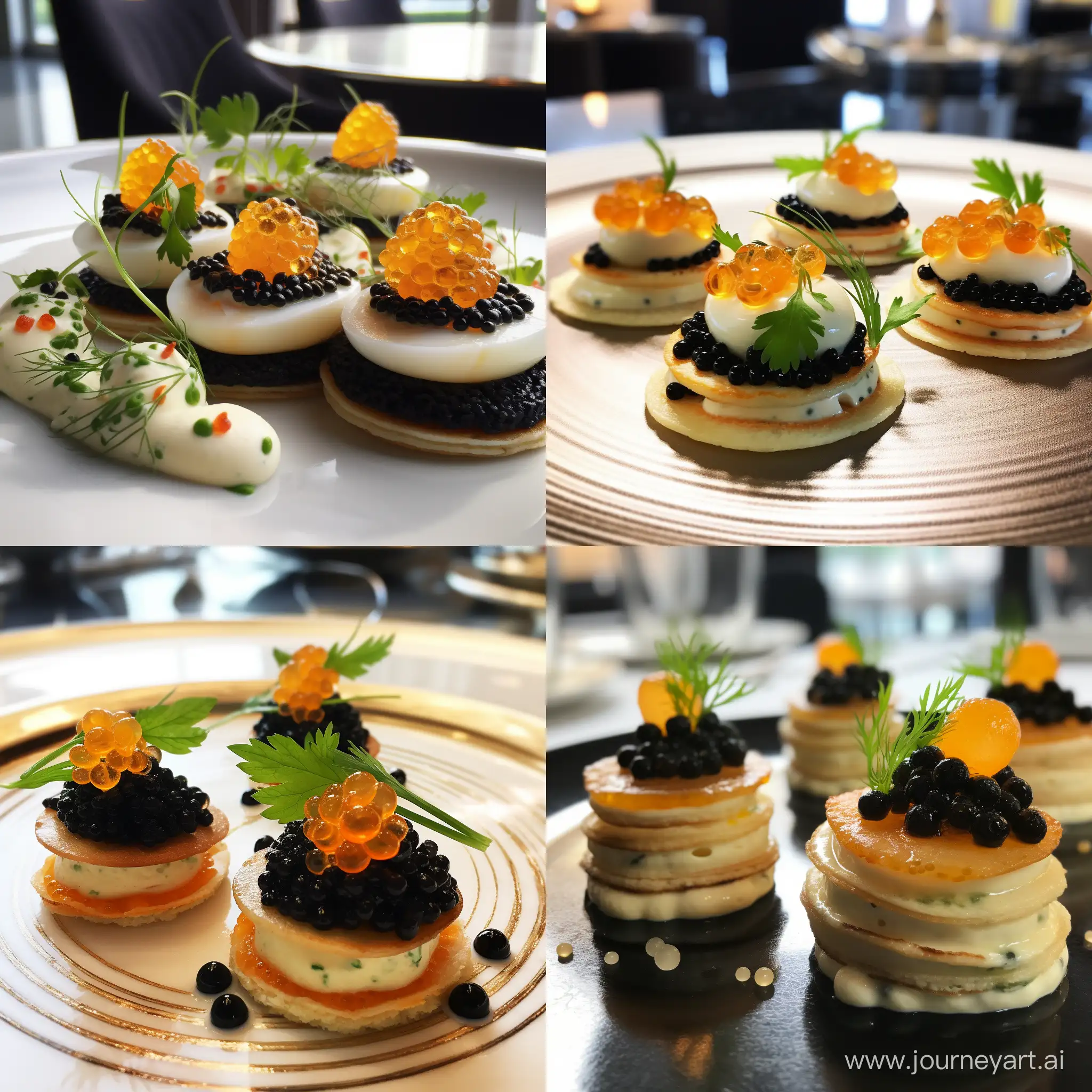 Exquisite-Blinis-with-Sturgeon-Caviar-Fine-Dining-Delight