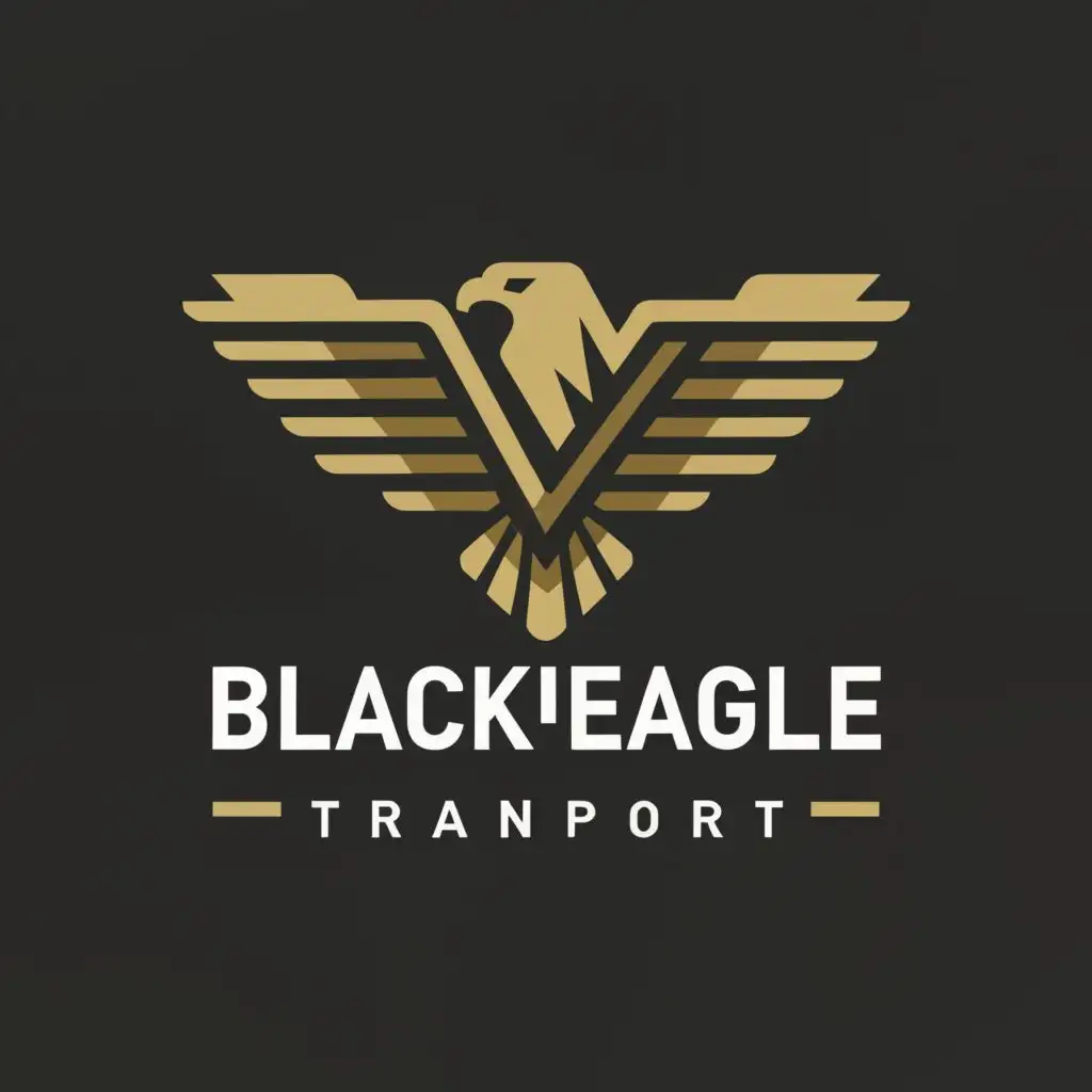 a logo design,with the text "blackeagle Transport", main symbol:Eagle,Moderate,be used in Travel industry,clear background