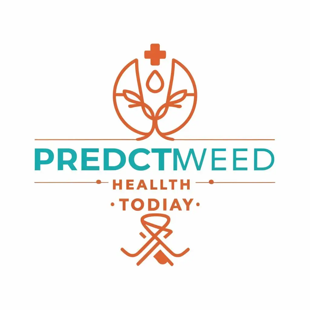 logo, "Predicting Tomorrow's Health, Today.", with the text "PredictMed +", typography, be used in Education industry
