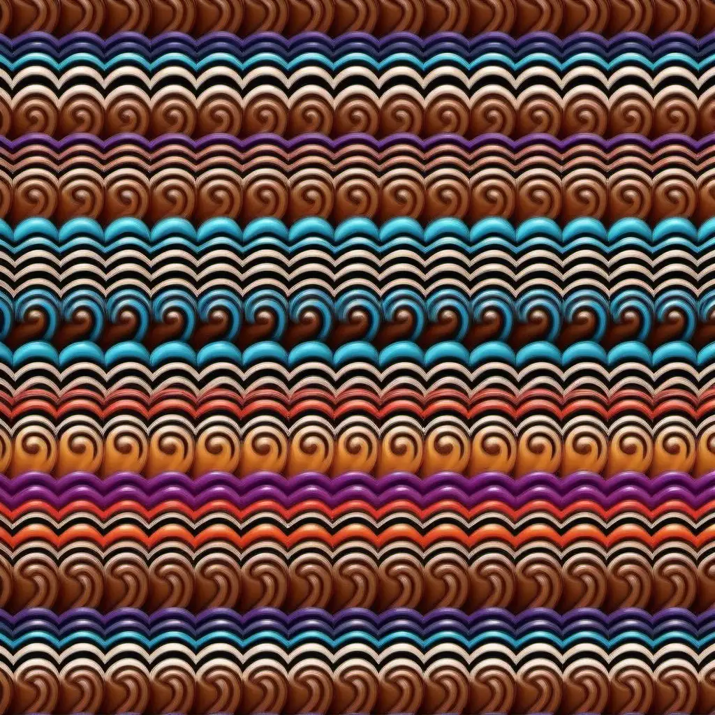 amazing  illusions  coffees colorful pattern 