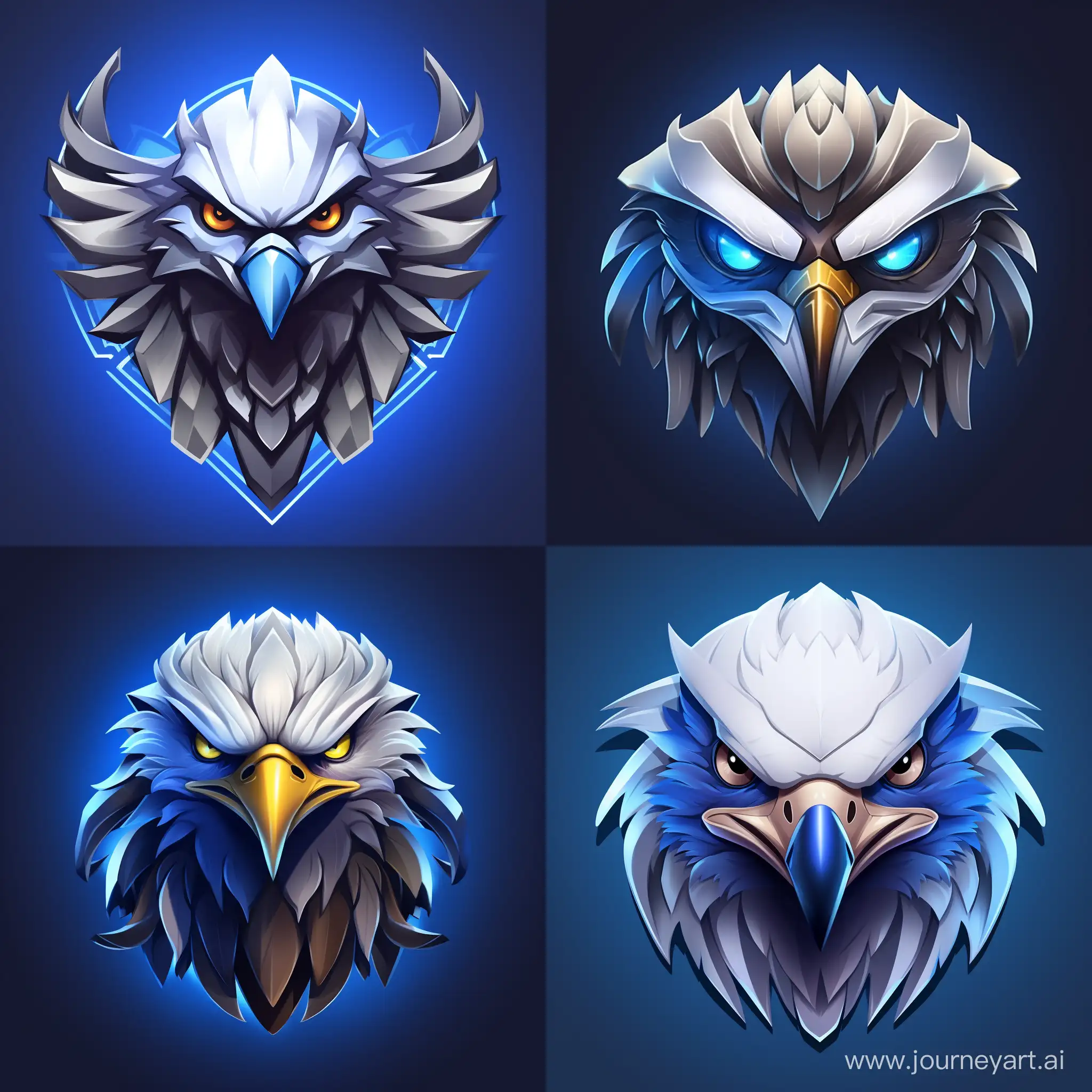 Clean-UI-Hawk-Head-3D-Logo-for-Esports-Application