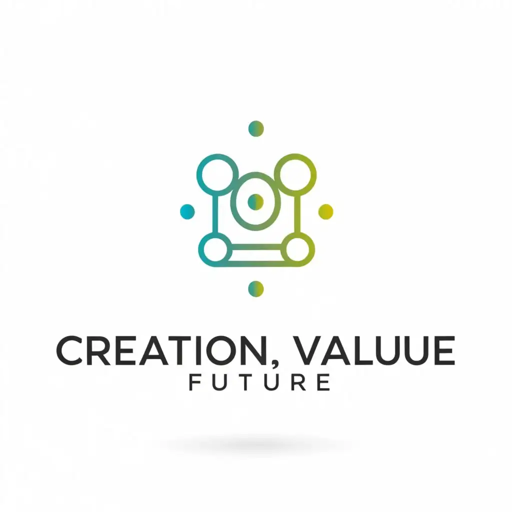 a logo design,with the text "Creation, Value, Future", main symbol:transistor,Moderate,be used in Technology industry,clear background