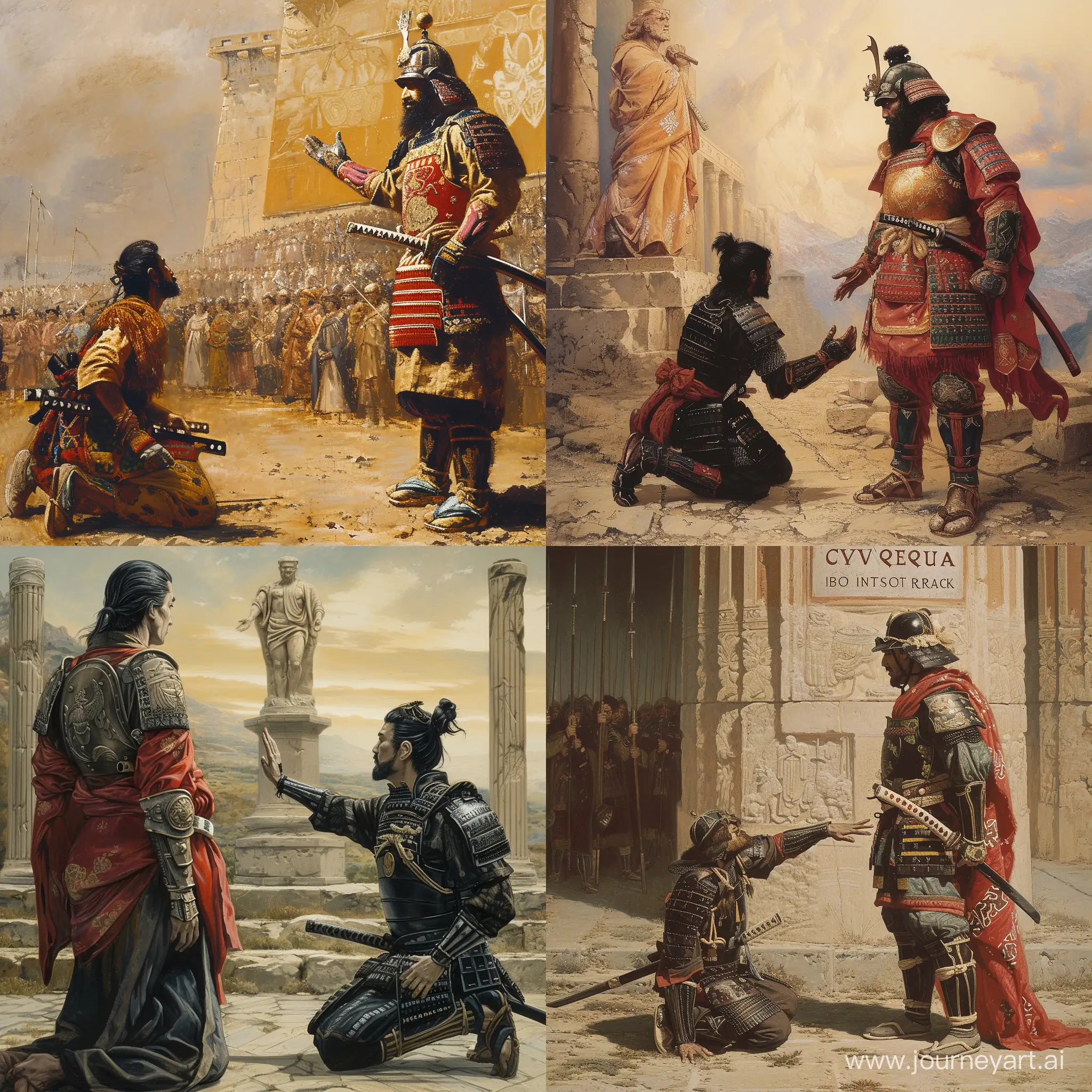 Respectful-Samurai-Kneeling-Before-Cyrus-the-Great