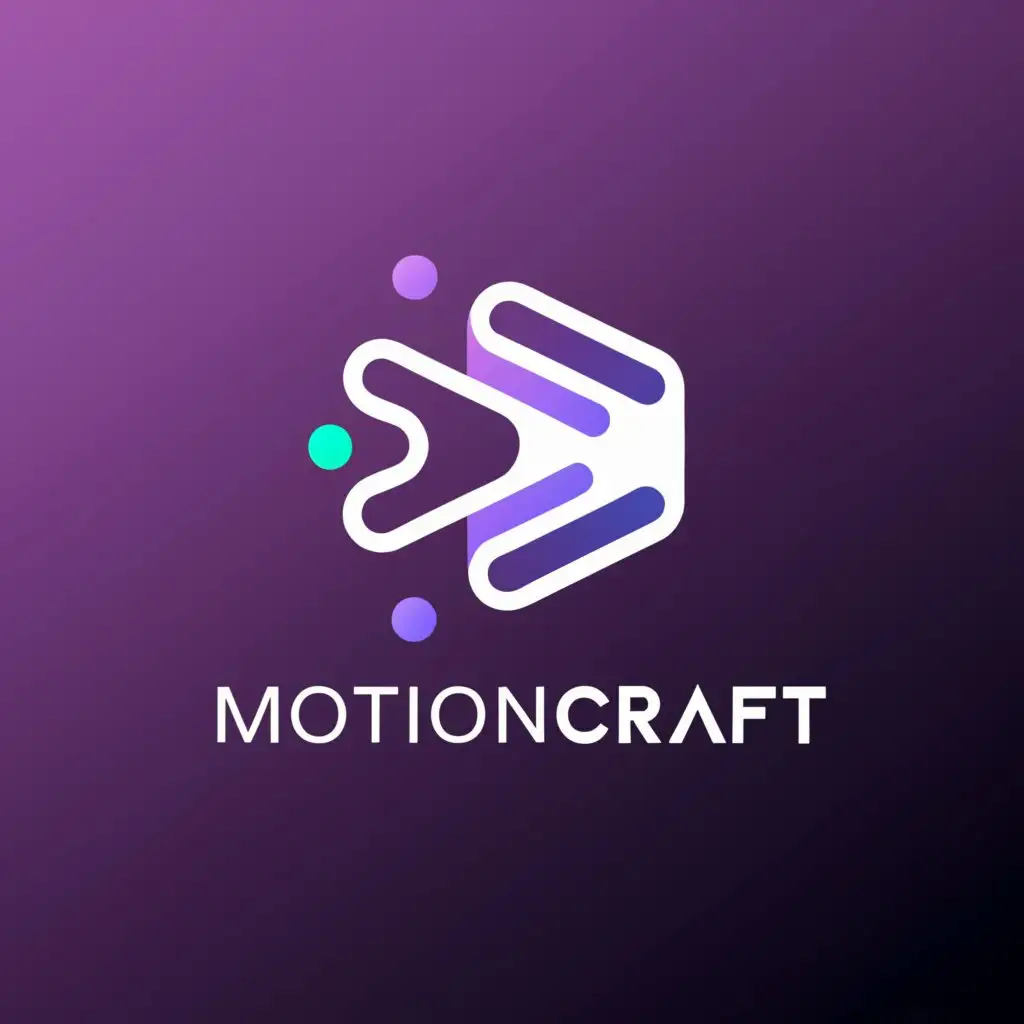 a logo design,with the text "Motioncraft", main symbol:A digital video,Moderate,clear background