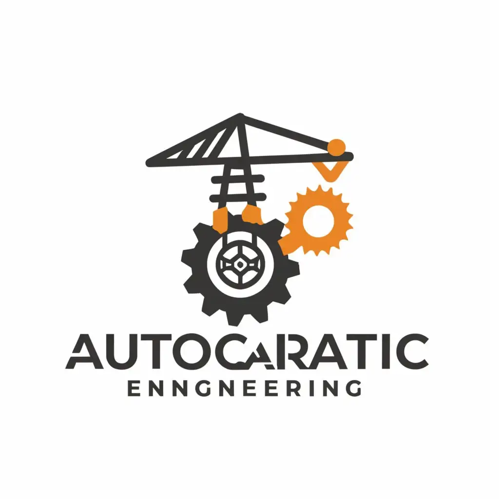 a logo design,with the text "autocratic engineering", main symbol:construction,Moderate,be used in Construction industry,clear background