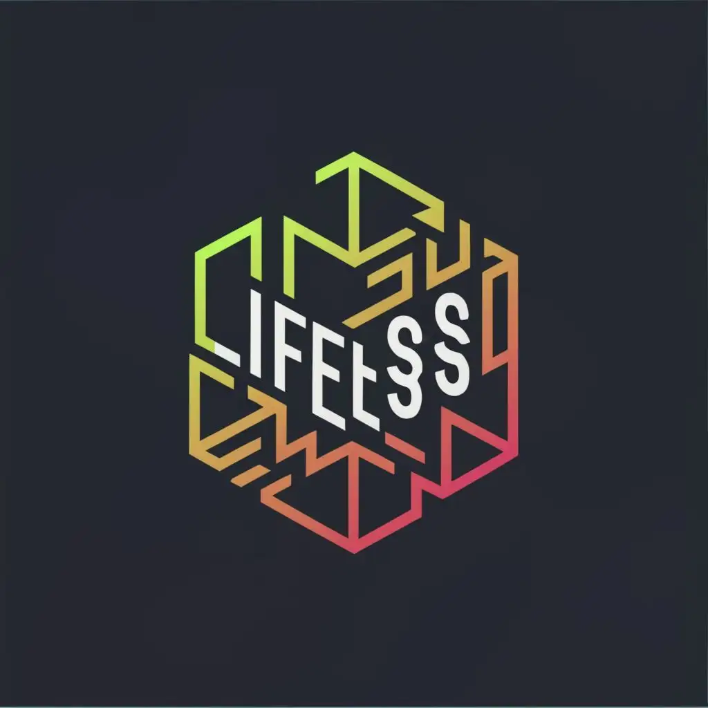 LOGO-Design-For-Lifeless-Wears-Modern-Geometric-Typography-for-Internet-Industry