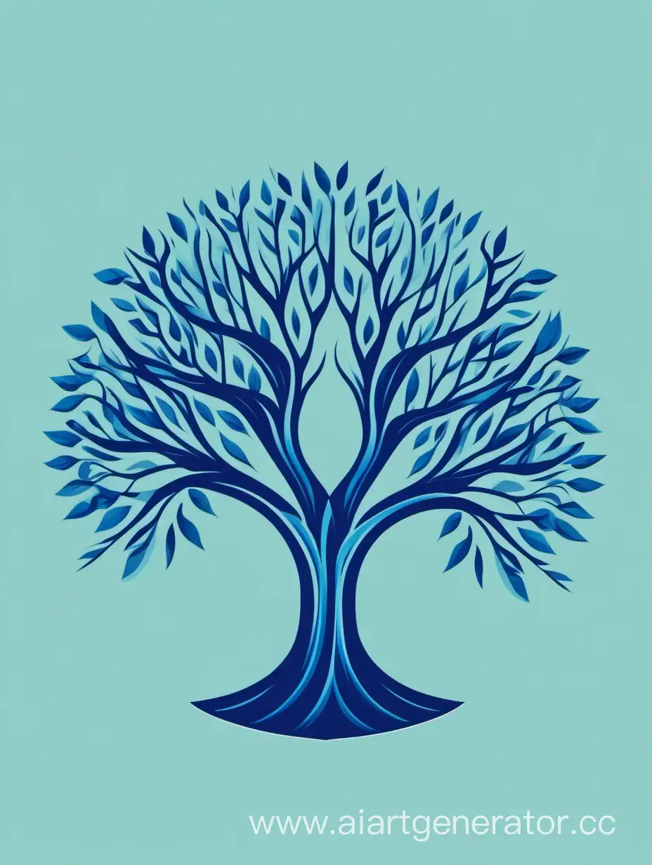 BlueToned-Tree-Logo-for-a-Refreshing-Brand-Identity