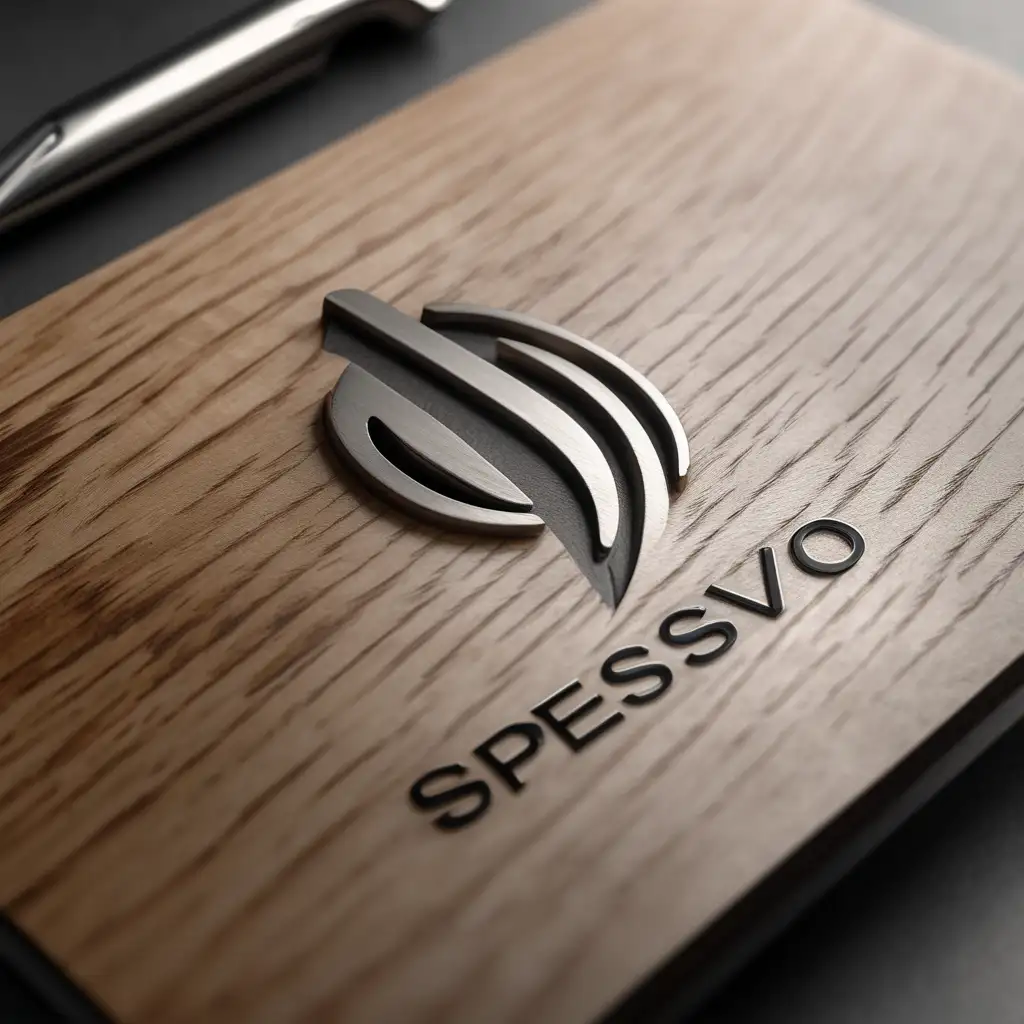 Spressivo Band Logo Brushed Steel Leather and Wood Design