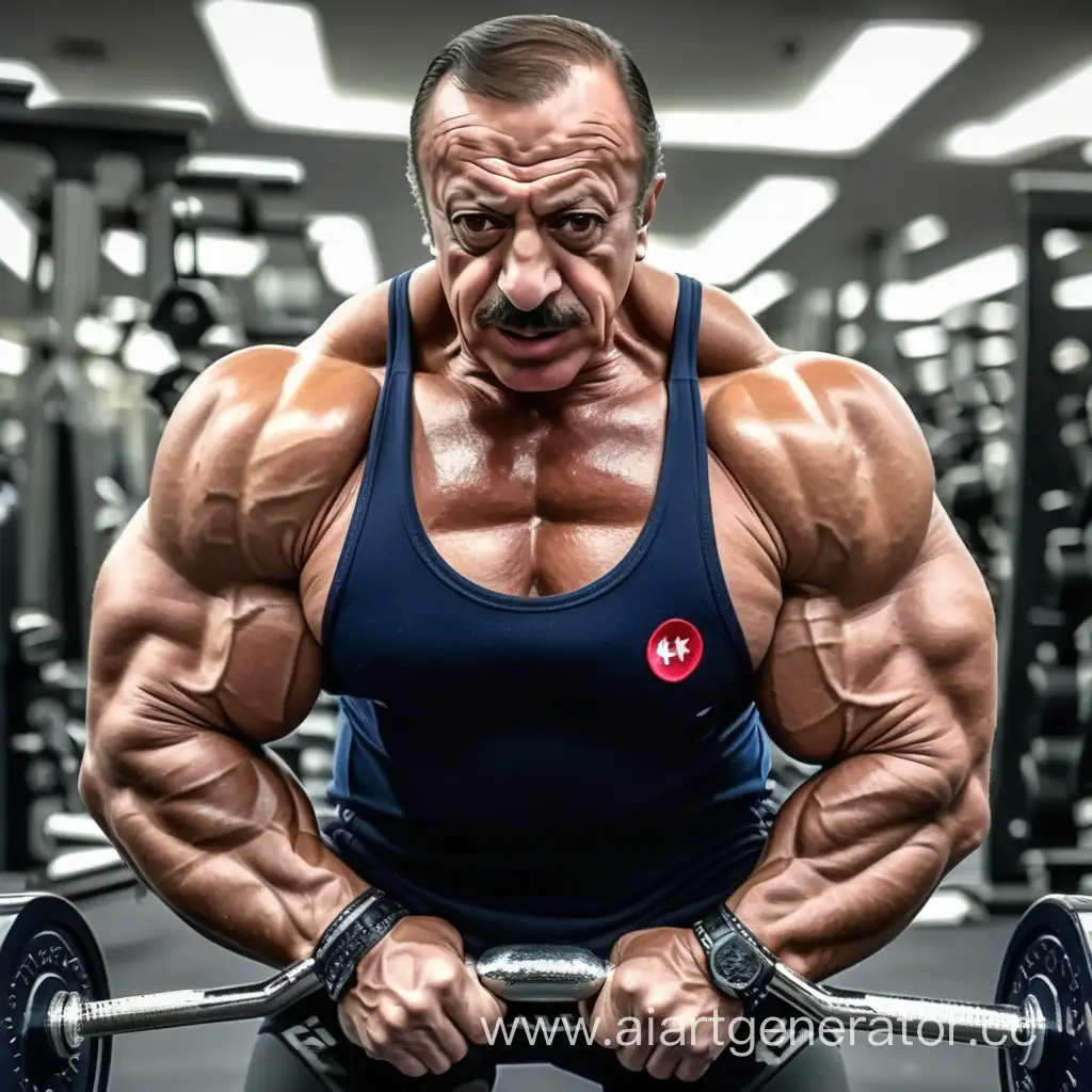 Muscular-Erdoan-Poses-as-a-Bodybuilder