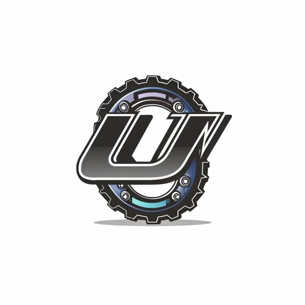 logo, U, with the text "UnderGround Auto", typography, be used in Automotive industry, Purple/ Blue