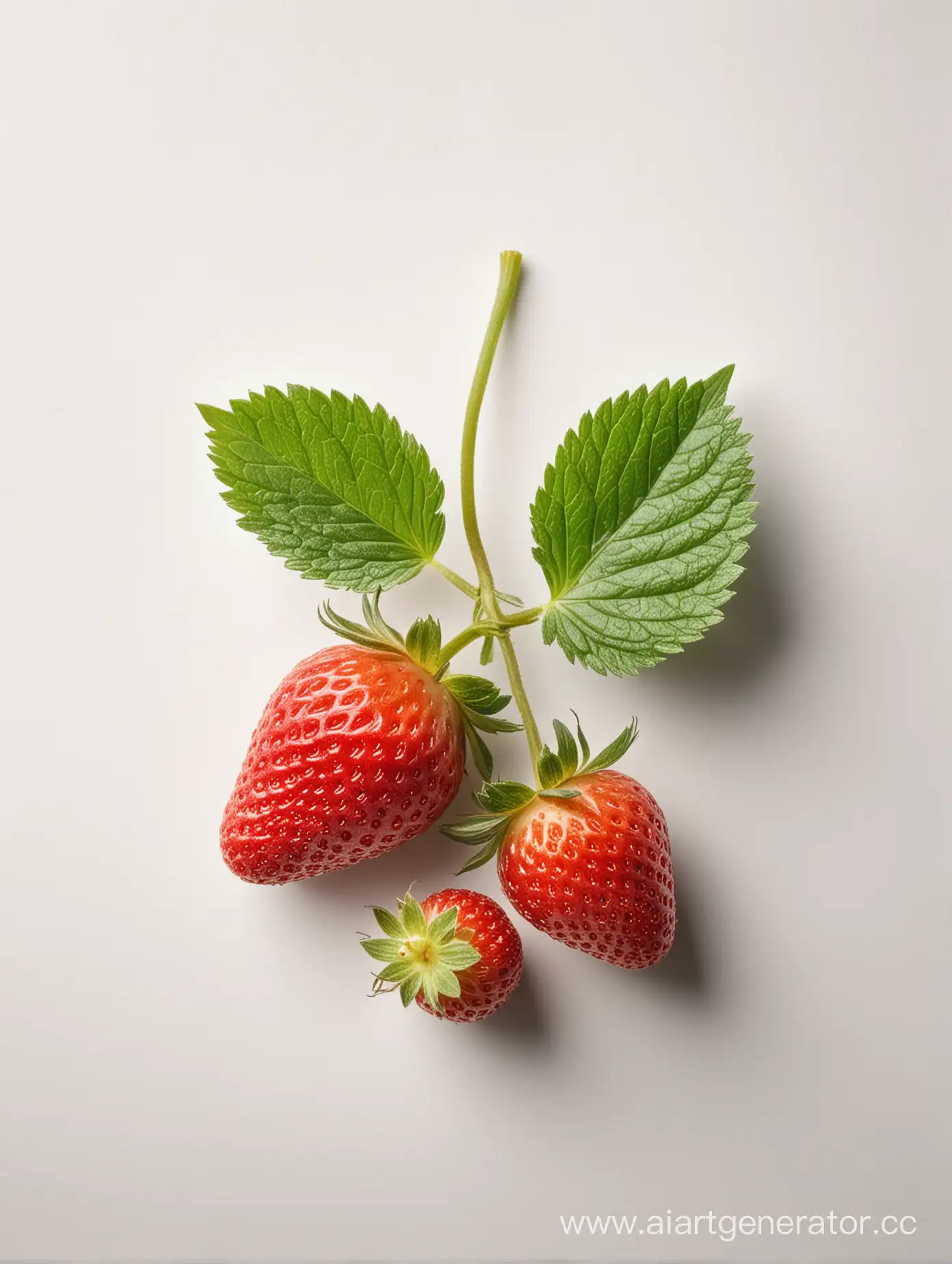 Large-Alpine-Strawberry-Isolated-on-White-Background