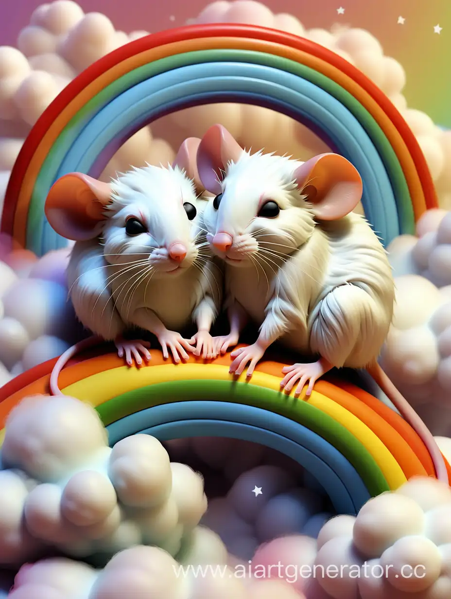 Dreamy-Slumber-Whimsical-Mice-Napping-on-a-Rainbow-Cloud