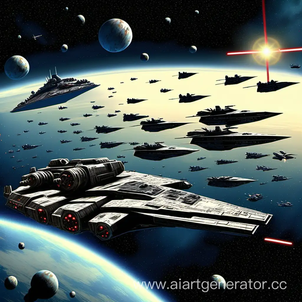 звездные войны учения военного флота в космосе 