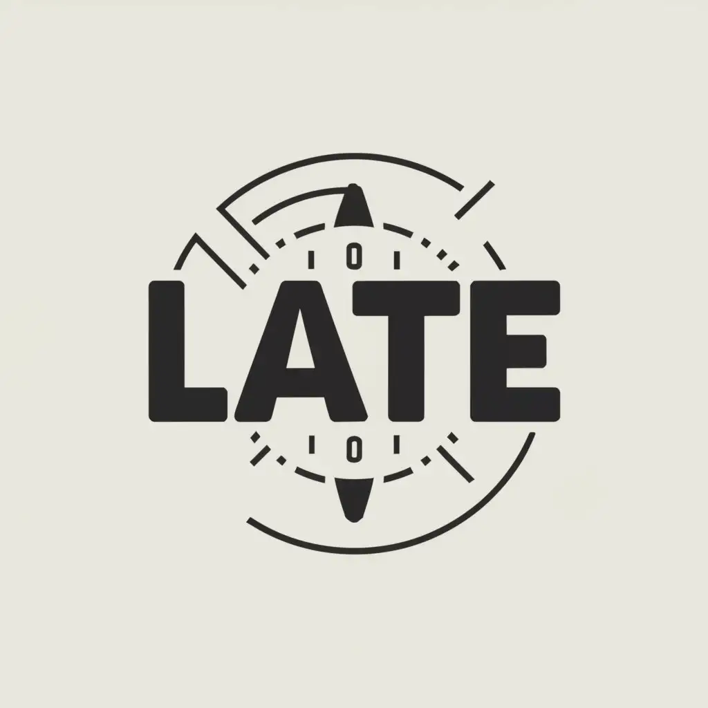 a logo design,with the text "LATE", main symbol:watch,Moderate,be used in Retail industry,clear background