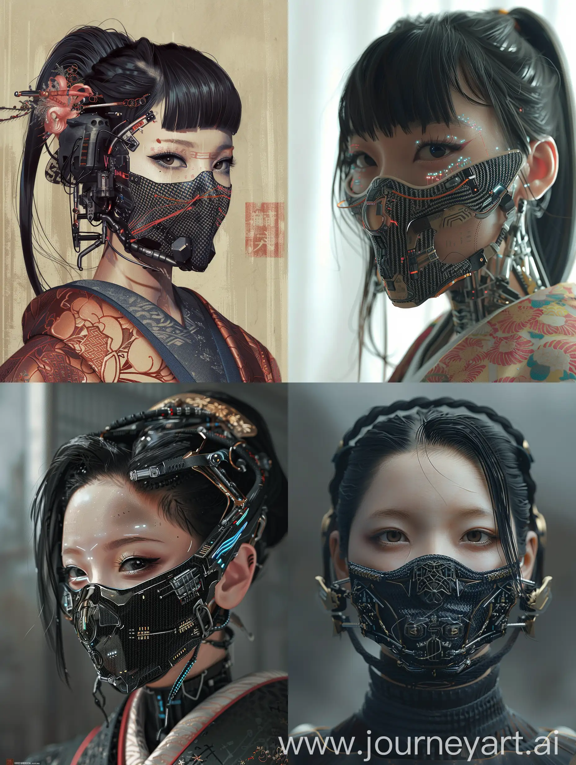 Futuristic-Cyberpunk-Hannya-A-Blend-of-Japanese-Tradition-and-Technology
