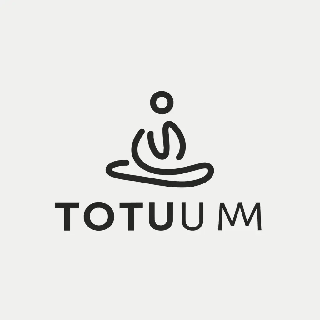 a logo design,with the text "Totum", main symbol:man,Minimalistic,be used in Beauty Spa industry,clear background