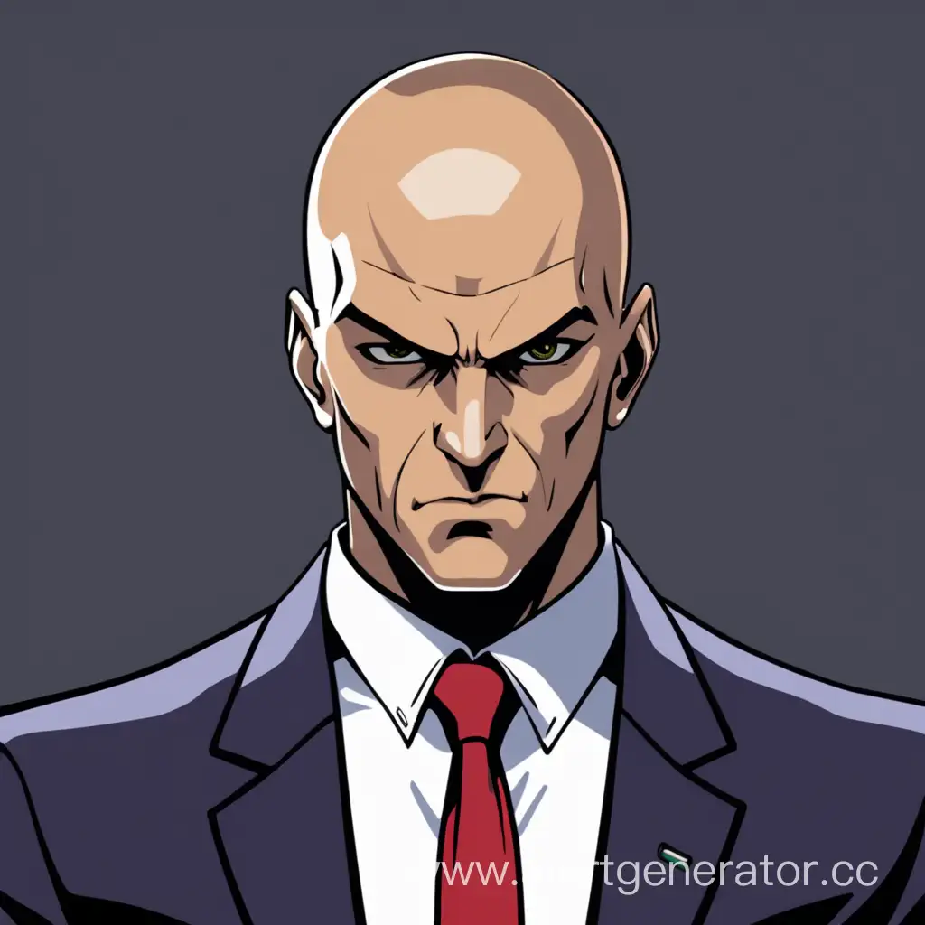 Stealthy-Hitman-Agent-47-Faces-Dio-Meme-in-Digital-Art