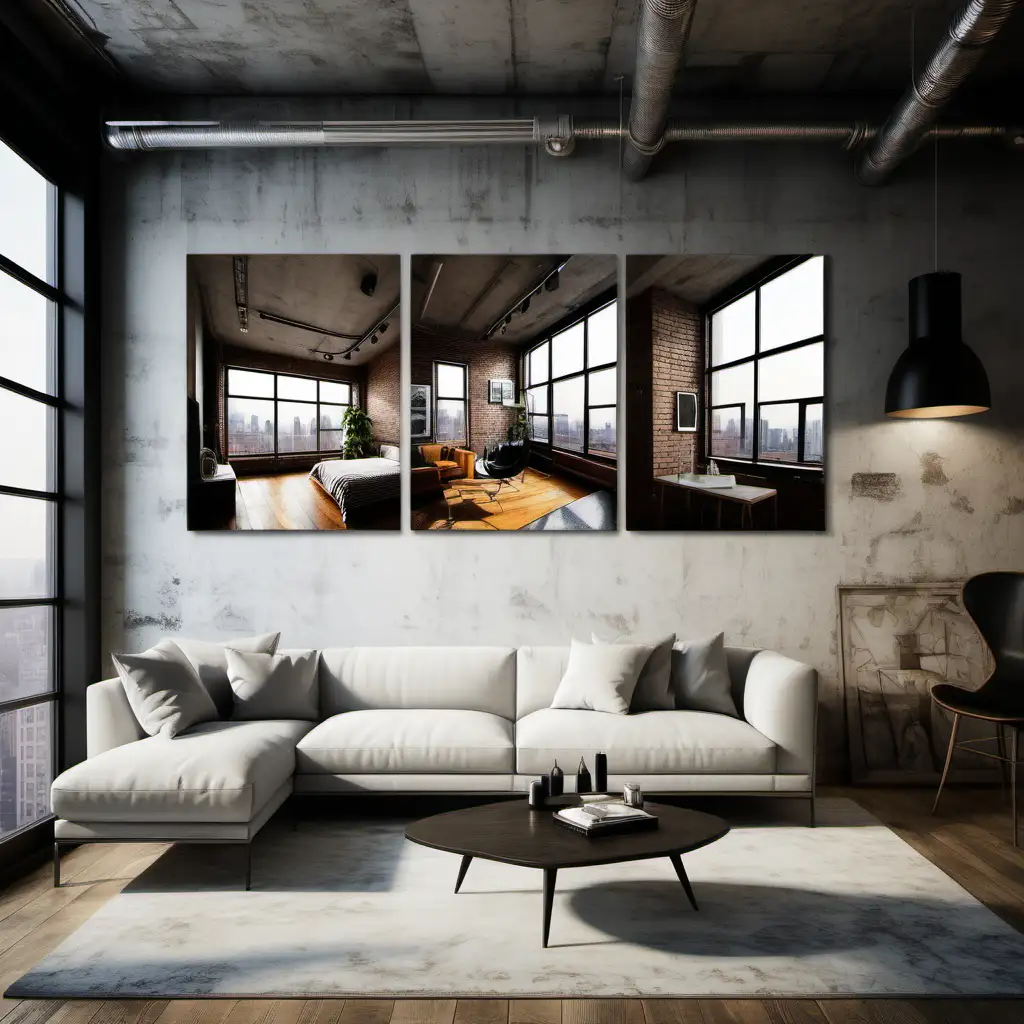 Wall Art 9:16 moden environment, Studio, loft, penthouse