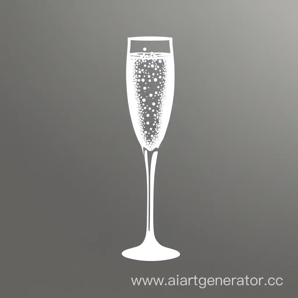 Elegant-Champagne-Glass-Stencil-Sparkling-Celebration-Art