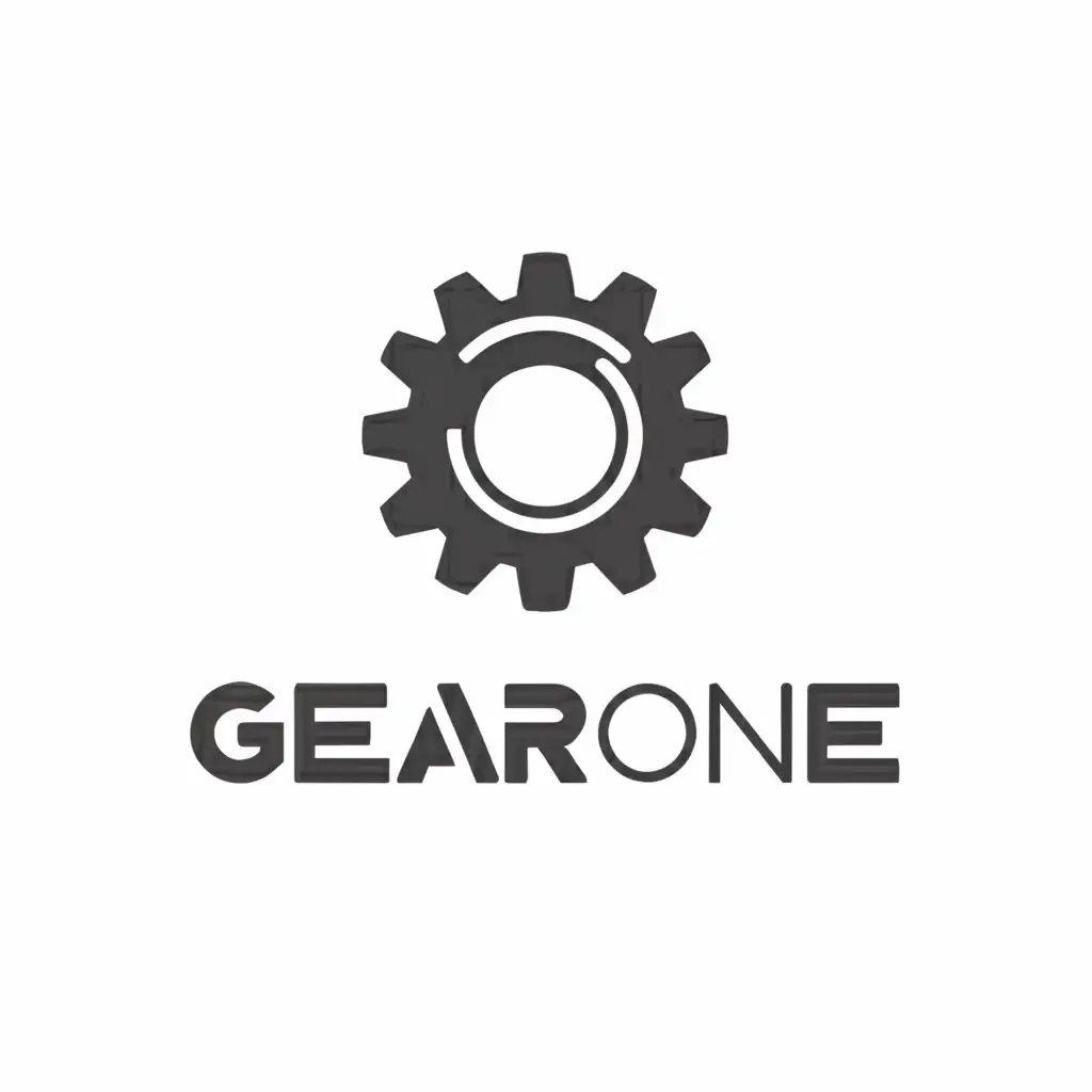 LOGO-Design-For-GearOne-Minimalistic-Gear-Theme-for-Real-Estate-Industry