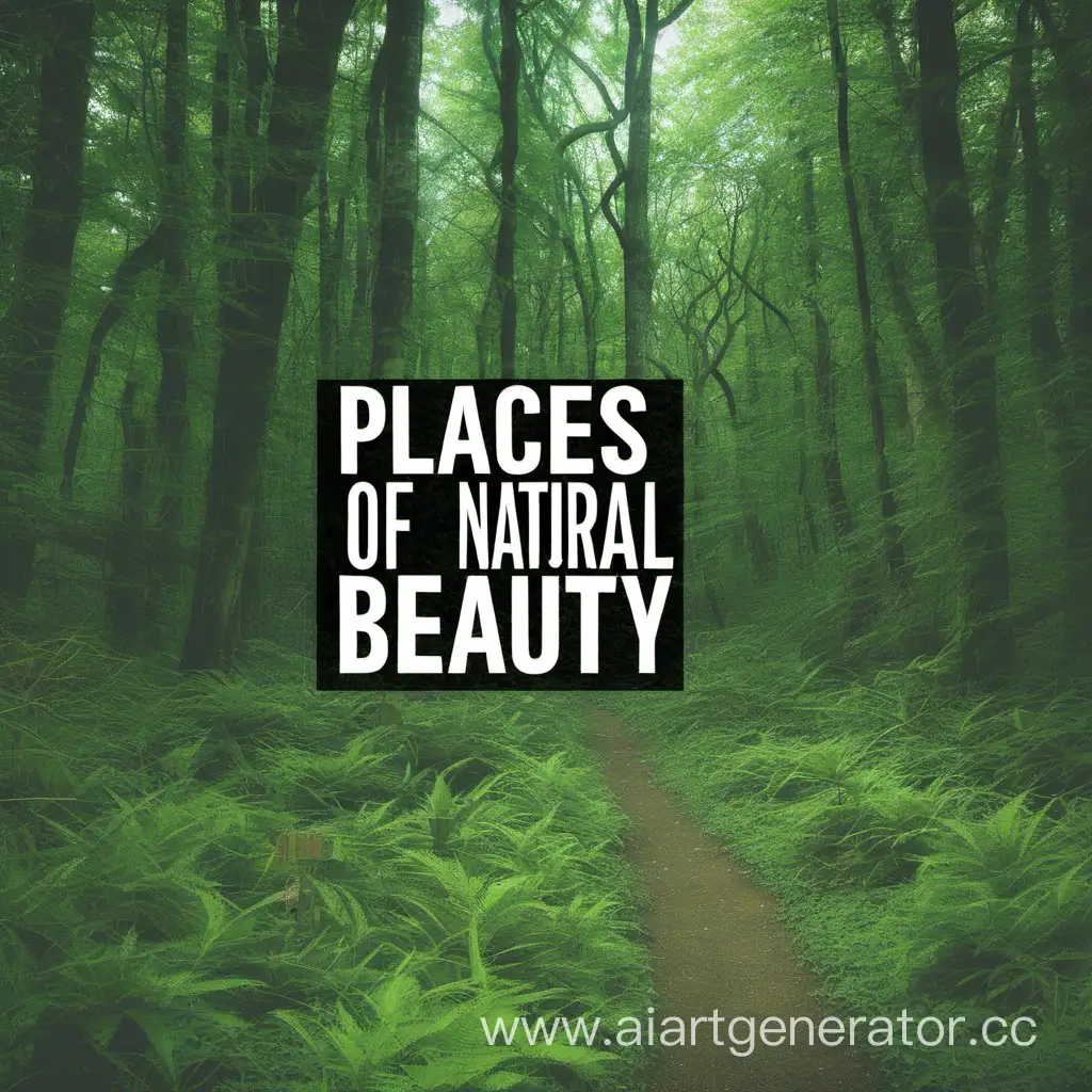 picture with title "places of natural beauty"