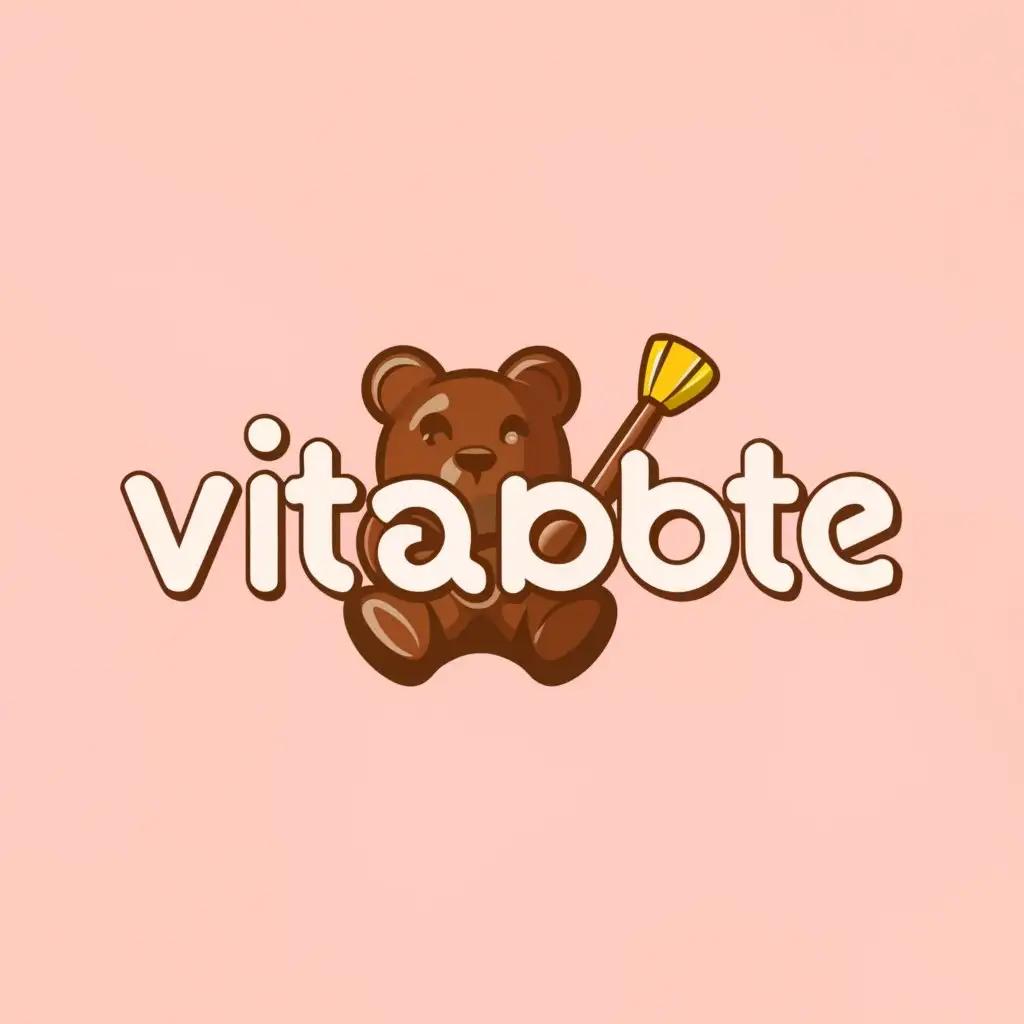 a logo design,with the text "VitaBite", main symbol:Gummy bear,Moderate,be used in Beauty Spa industry,clear background