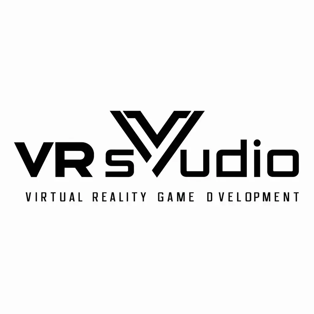 Логотип игровой студии с названием VRStudio