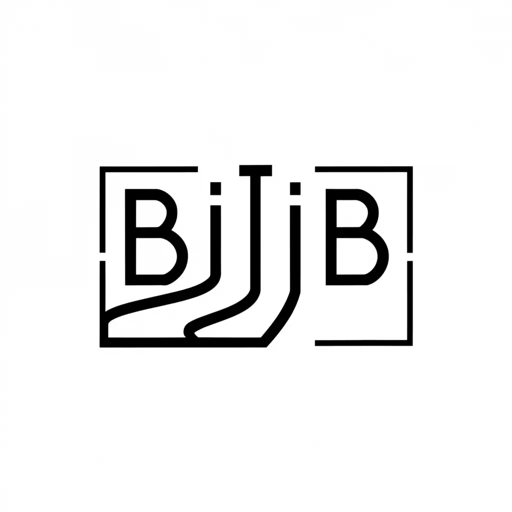 a logo design,with the text "BijiB", main symbol:Road,Minimalistic,be used in Travel industry,clear background