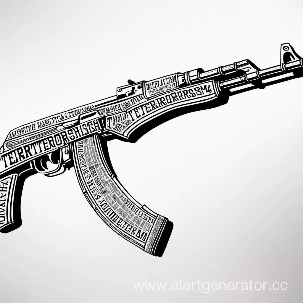Artistic-Illustration-of-an-AK47-Formed-with-the-Word-Terrorism
