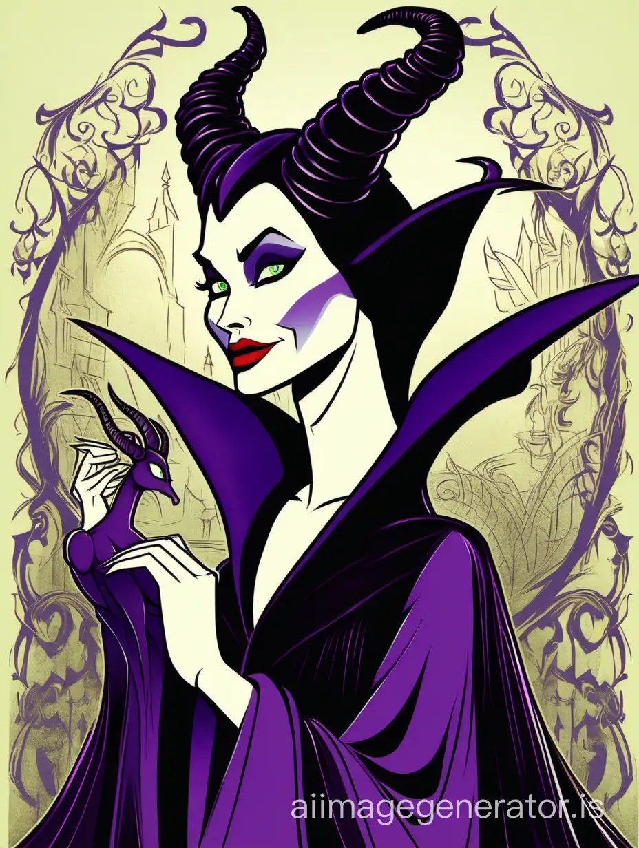 Maleficent-Disney-Character-in-Enchanting-Sorceress-Pose