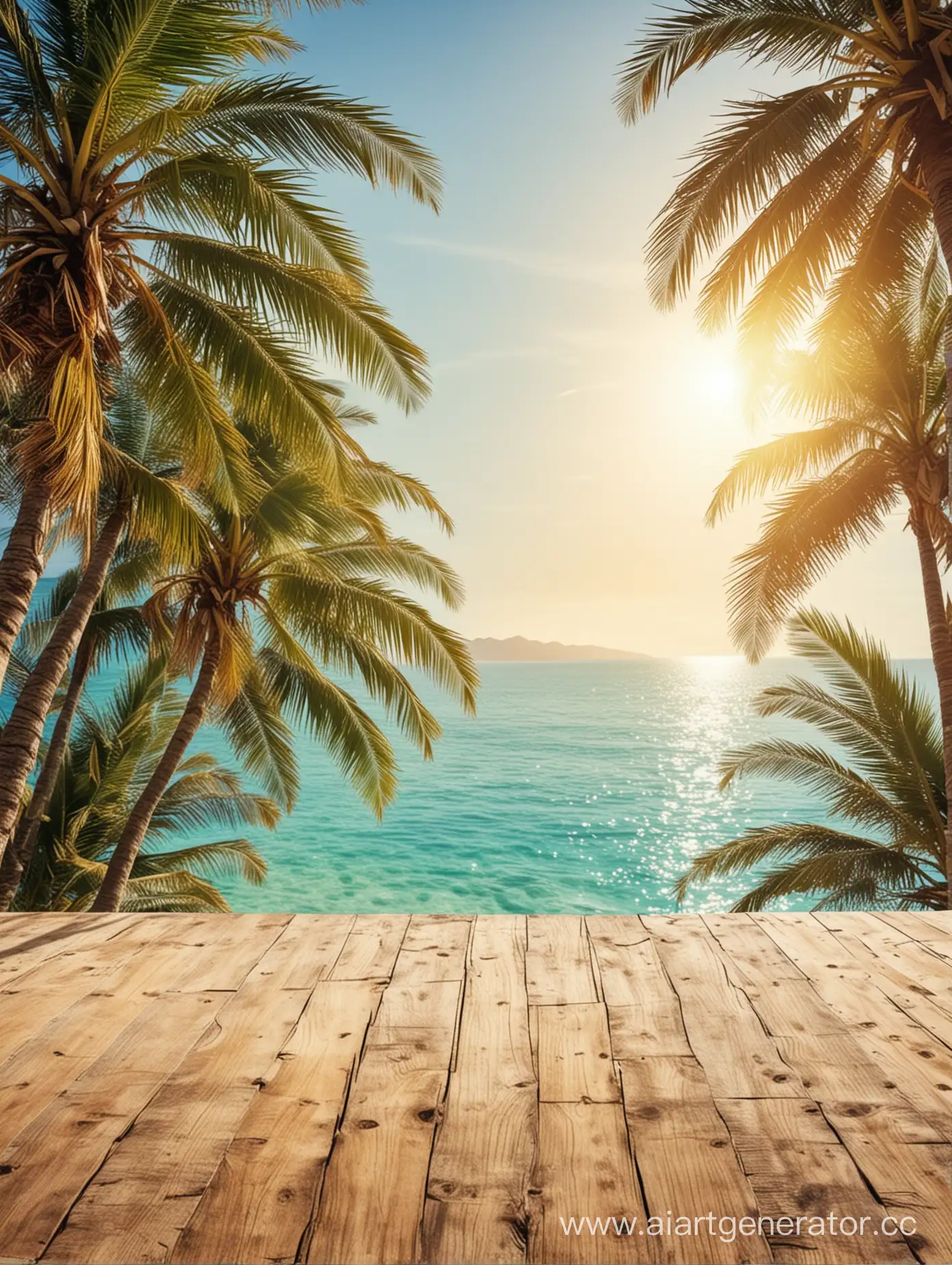 Tropical-Summer-Table-Setting-with-Palm-Trees