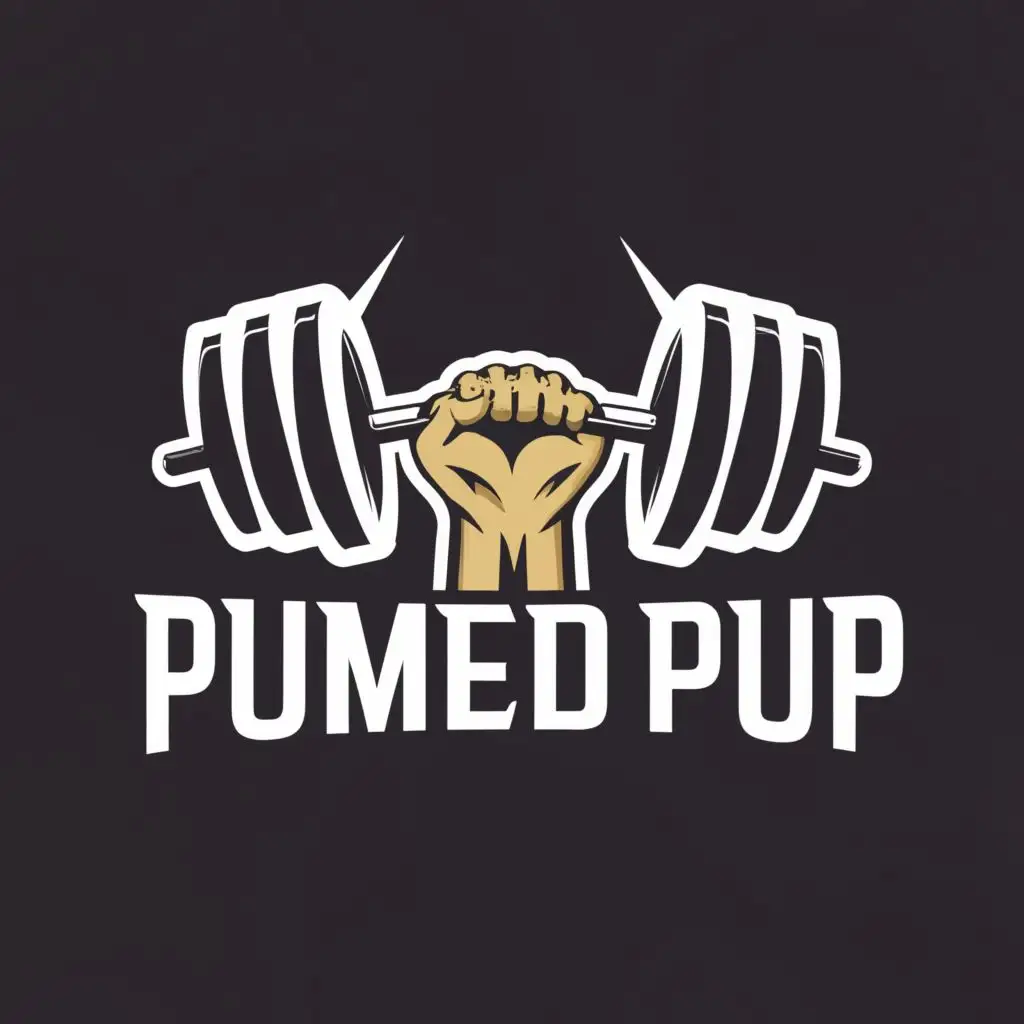 LOGO-Design-For-PumpedUpArie-Dynamic-Fitness-Emblem-for-Sports-and-Wellness-Industry