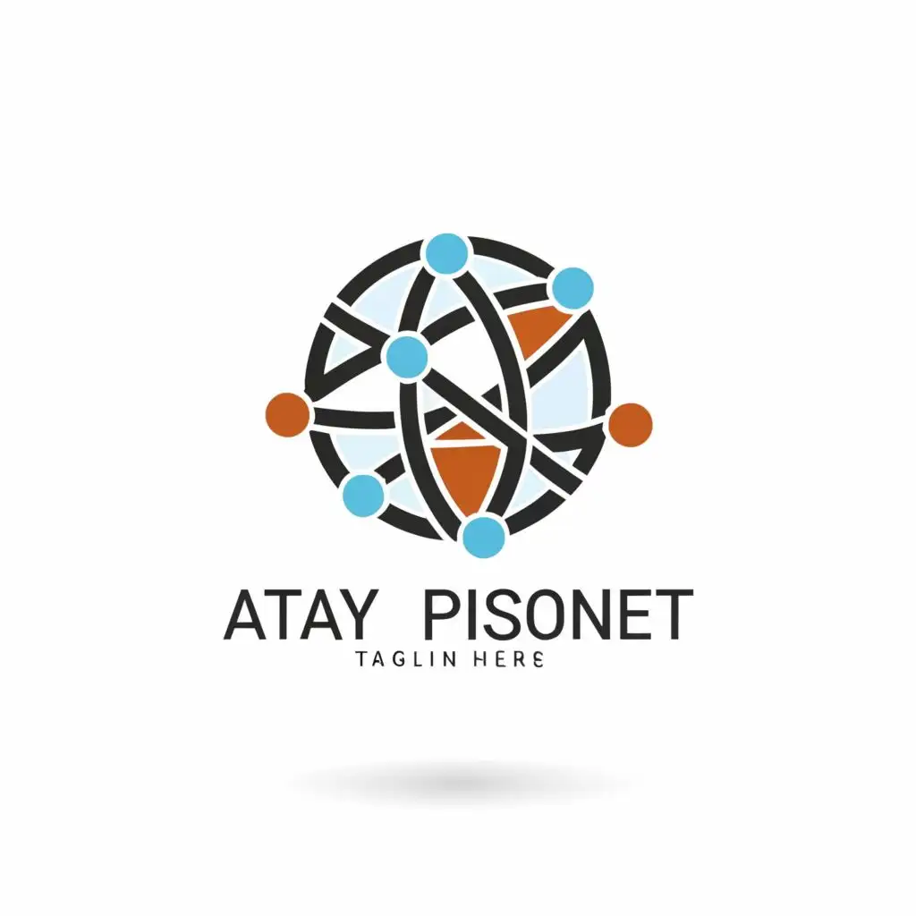 a logo design,with the text "Atay PisoNet", main symbol:Internet,Moderate,be used in Internet industry,clear background
