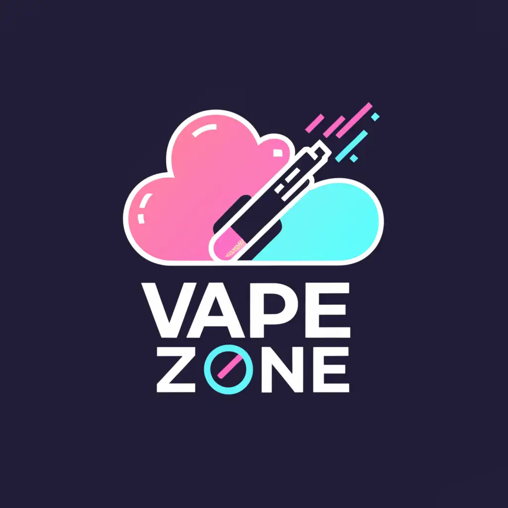 LOGO-Design-for-Vape-Zone-Bold-Typography-with-Vapor-Clouds-on-Clear-Background