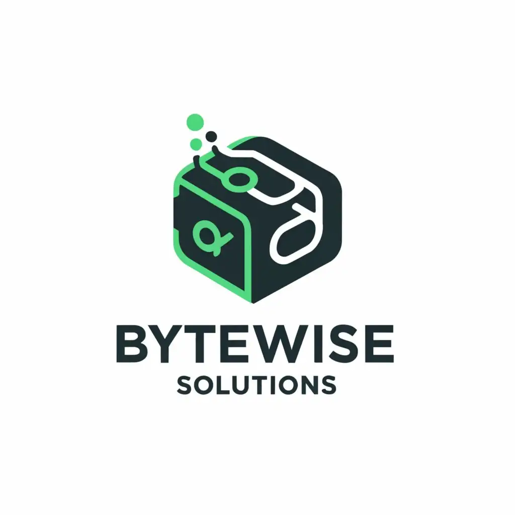 a logo design,with the text "ByteWise solutions", main symbol:a logo with the name make it a catchy logo something that you will remember,Moderate,be used in Retail industry,clear background