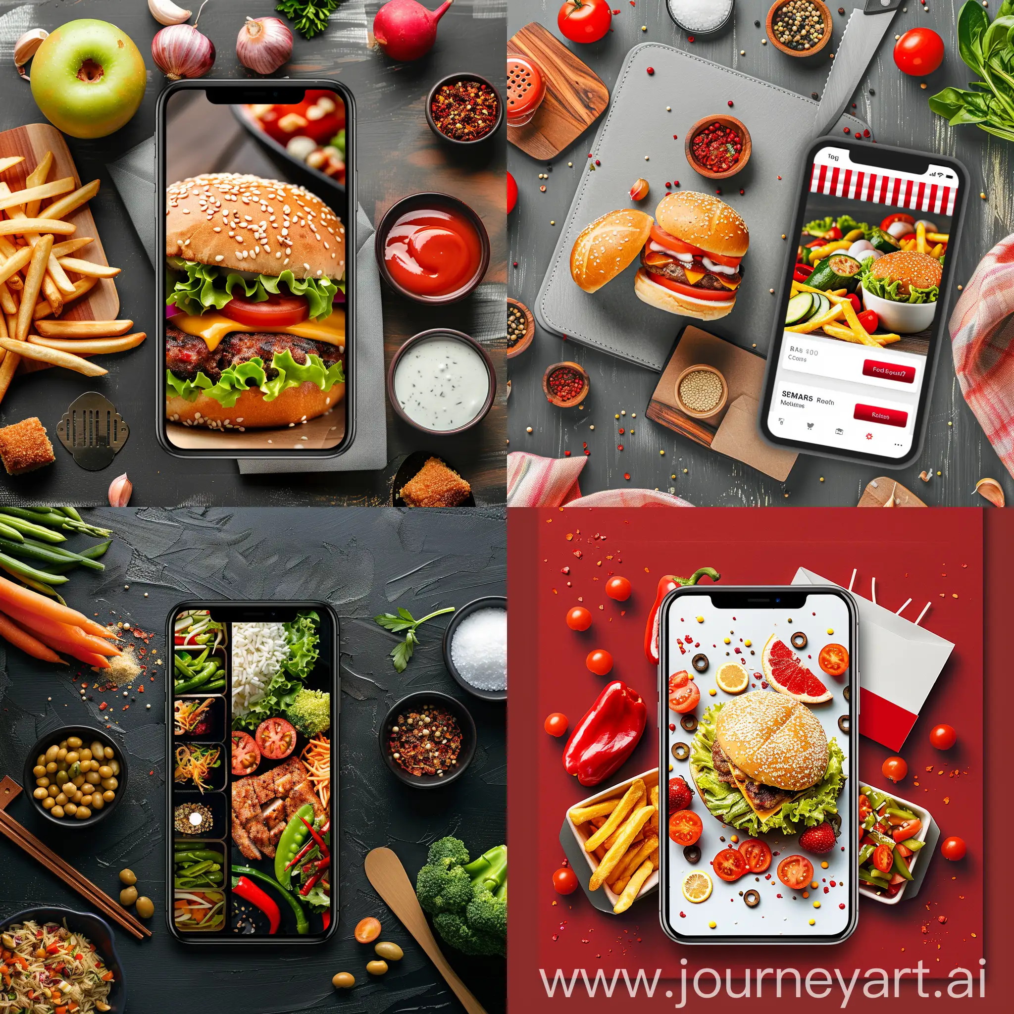 create a stunning card template for food delivery app